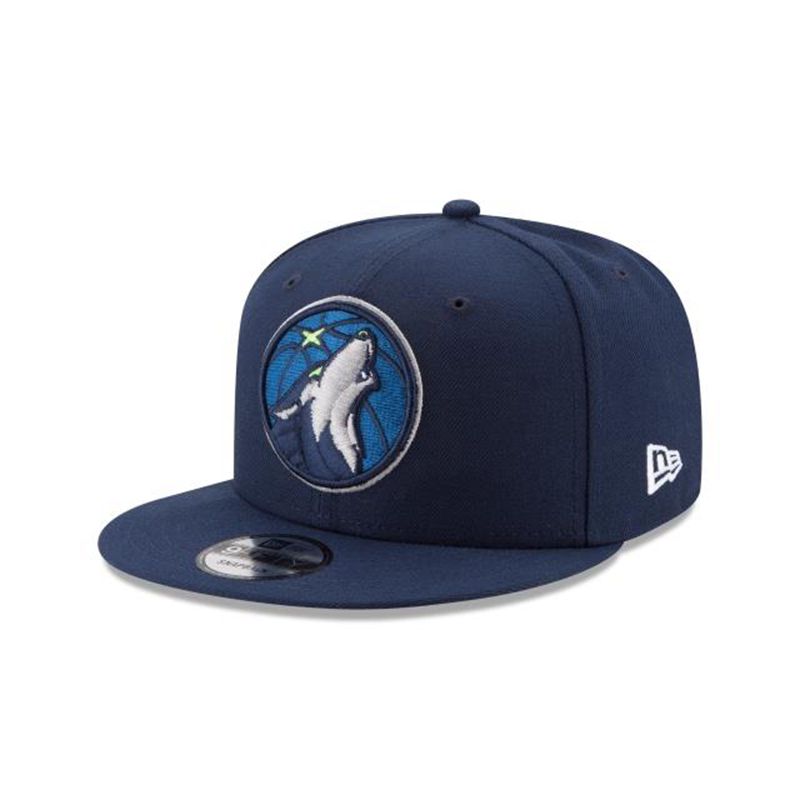 NBA Minnesota Timberwolves Basic 9Fifty Snapback (EKD7983) - Blue New Era Caps